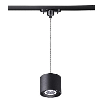 Novotech 358796 PORT NT21 068 черный Однофазный трековый светодиодный светильник, длина провода 1.2м IP20 LED 15W 4000K 1600Лм 110-265V BIND