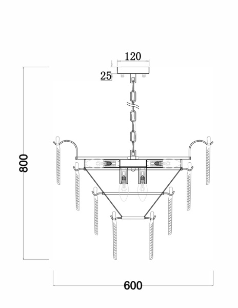 Купить Freya Modern Золото Люстра FR5143PL-09G