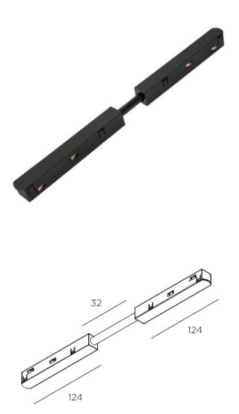 Technolight Черный Коннектор токопроводящий гибкий 84002-BK