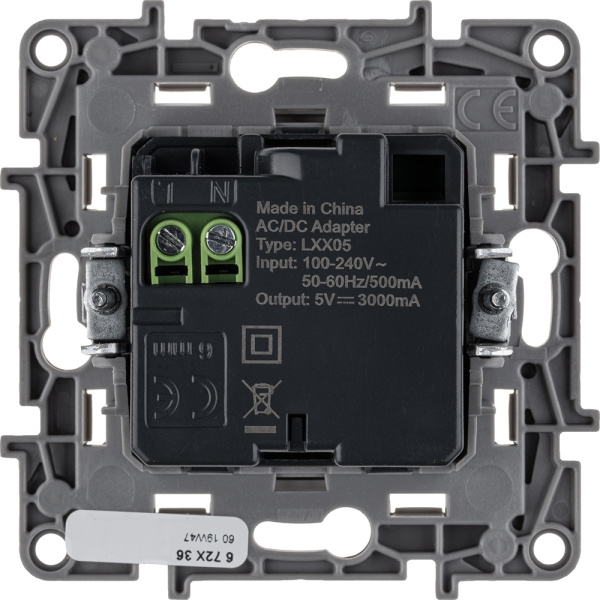 Купить Legrand Etika, белый, зарядное устройство с USB разъемами A-C 672236