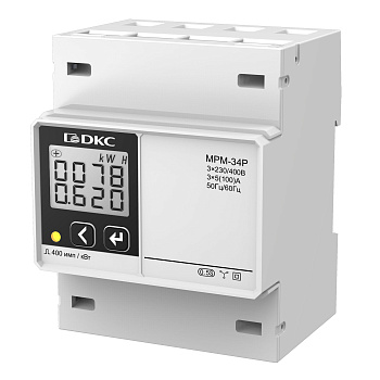 DKC Многофункциональное измерительное устройство МРМ, LCD дисплей на DIN-рейку