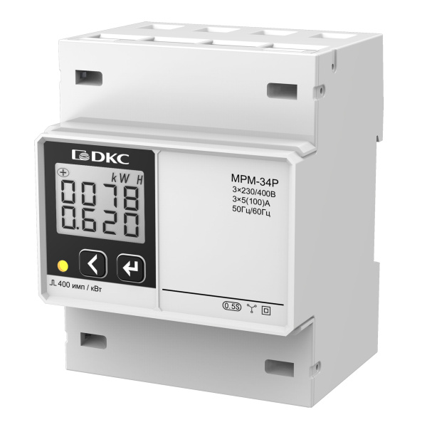 DKC Многофункциональное измерительное устройство МРМ, LCD дисплей на DIN-рейку