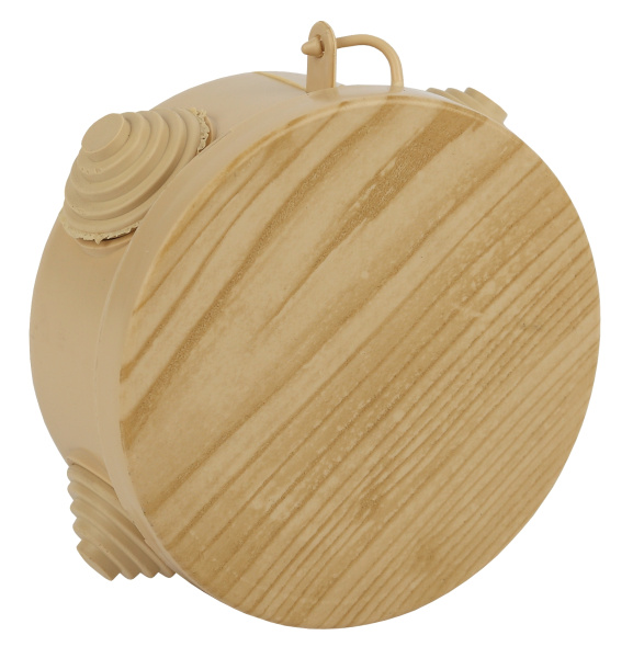 ЭРА KOR-85-40-4g-P Коробка распаячная открытой установки КОР (сосна) 85х40мм с гермовводами 4 вх. IP54