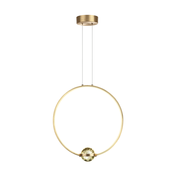 Купить Odeon Light 4336/18L L-VISION ODL22 113 брашированное золото/металл Подвесной светильник IP20 LED 18W 1370Лм 4000K GOTA