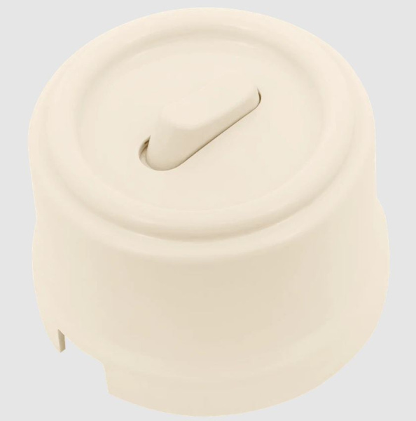 BIRONI Лизетта Пластик Песочное золото Выключатель 1-кл (клавишный) B1-221-24