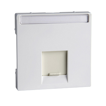 SE Merten SM Бел Актив Накладка розетки ТЛФ/комп 1-ой прямой MTN469825