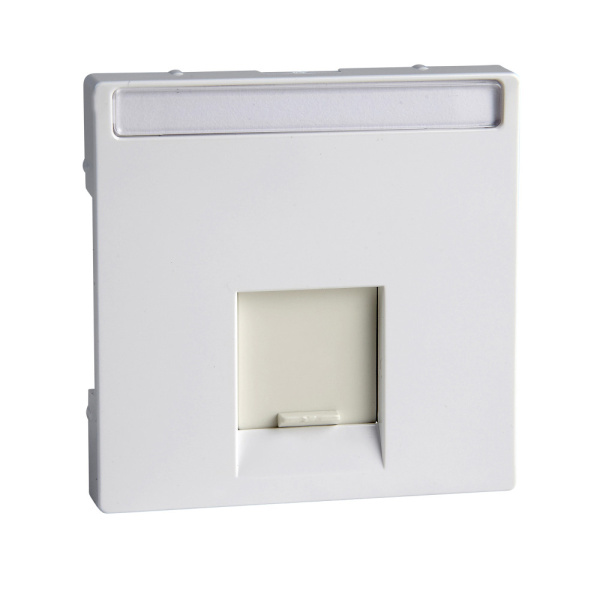 SE Merten SM Бел Актив Накладка розетки ТЛФ/комп 1-ой прямой MTN469825