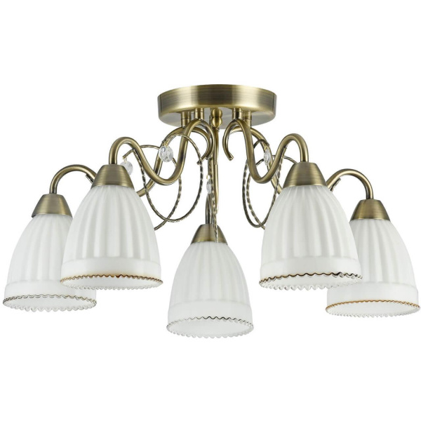 Freya Classic Letizia Бронза Потолочный светильник E14 40W FR2757-PL-05-BZ