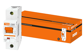 TDM Авт. выкл. ВА47-125 1Р 80А 15кА  х-ка С SQ0208-0058