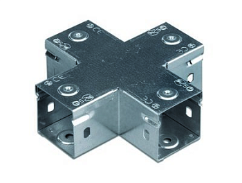 DKC Ответвитель глухой горизонтальный Х-образный 50, цинк-ламельный