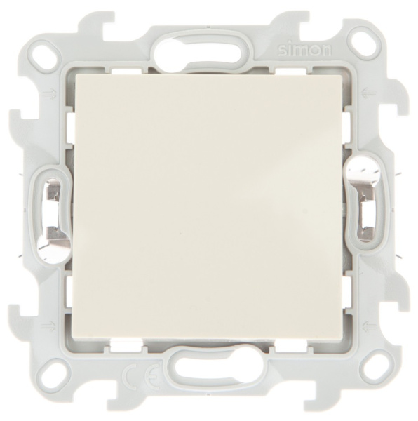 Simon 24 Слоновая кость Одноклавишный выключатель Push&Go 2420101-031