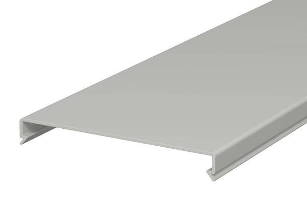 OBO Bettermann Крышка кабель-канала LK4 120 мм, ПВХ, серый 6178492