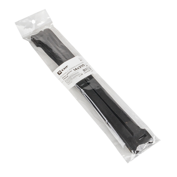 Купить EKF PROxima Хомут-липучка 14х310 мм черный (20 шт)