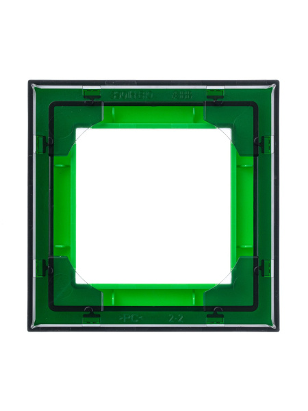 Купить ABB EPJ Levit зелёный / дымчатый чёрный Рамка 1 пост 2CHH015010A6067