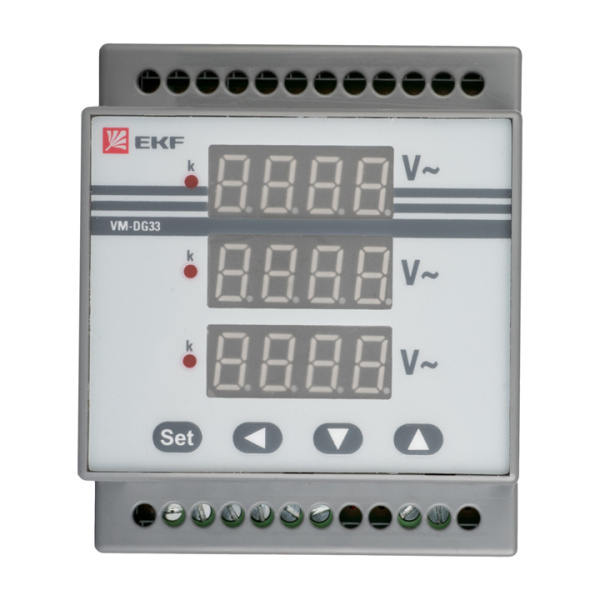 Купить EKF PROxima Вольтметр цифровой на DIN VD-G33 трехфазный