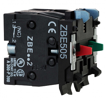 SE XB5 Двойной блок контакт НО+НЗ ZBE505