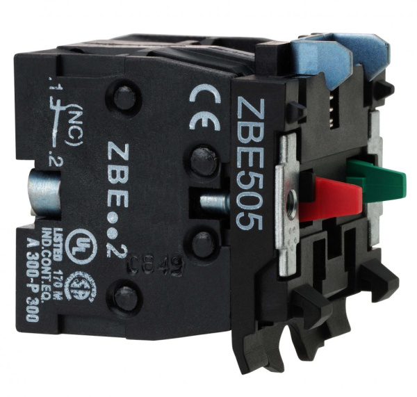 SE XB5 Двойной блок контакт НО+НЗ ZBE505