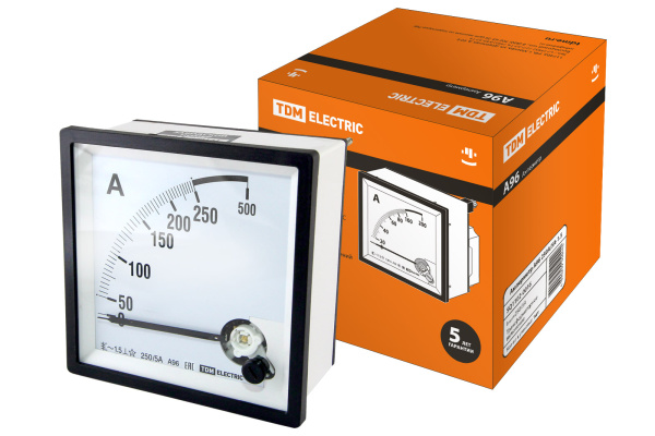 TDM Амперметр А96   250А/5А-1,5 SQ1102-0016