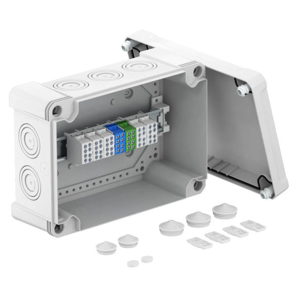 OBO Bettermann Распределительная коробка X25, 286х202х126 мм., с линейным клеммным зажимом 2005318