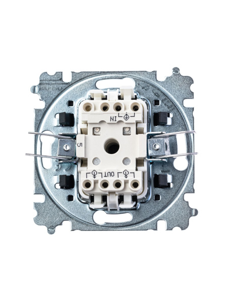 Купить ABB EPJ Levit сталь / дымчатый чёрный Выключатель 2-клавишный 2CHH590545A6069