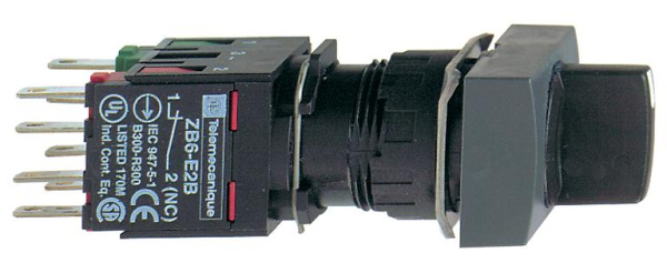 Купить SE XB6 Переключатель 16мм 3 позиции квадратный черный XB6DD235B