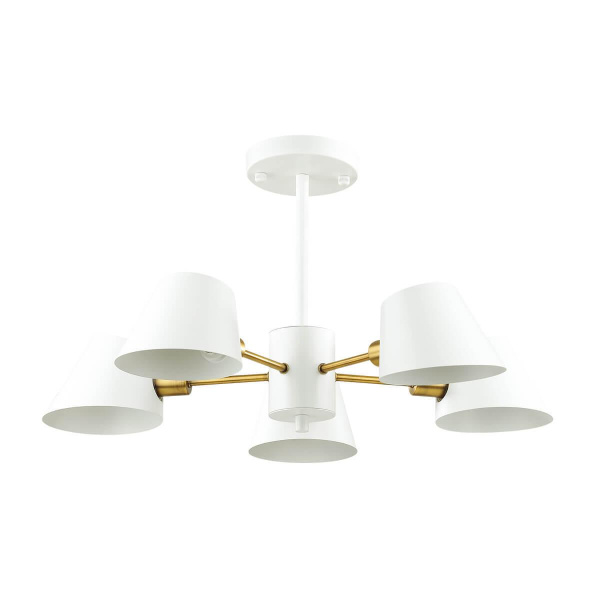 Lumion 4465/5C LN20 054 белый, золотой Люстра потолочная E14 5*60W 220V KENIA Купить Lumion 4465/5C LN20 054 белый, золотой Люстра потолочная E14 5*60W 220V KENIA
