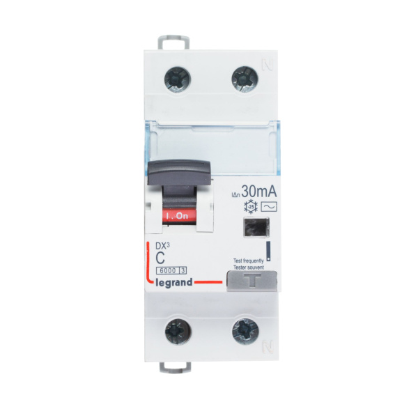 Legrand DX3 Автоматический выключатель дифференциального тока 1P+N 10А (С) 30MA-AC 411000 Купить Legrand DX3 Автоматический выключатель дифференциального тока 1P+N 10А (С) 30MA-AC 411000