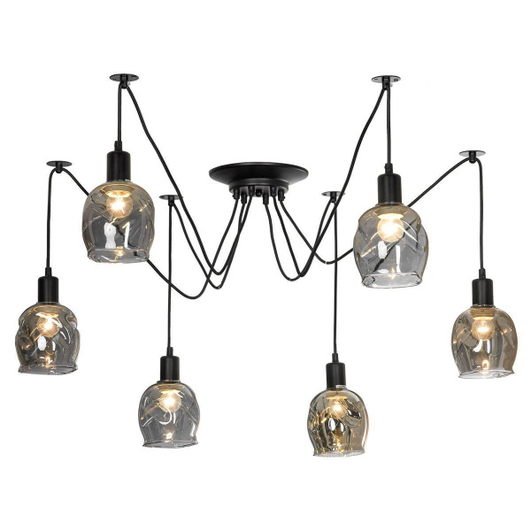 Lussole Комплект LSP-8436 (Светильник LSP-8172, Стекло GFC-Q-92 6 шт.)