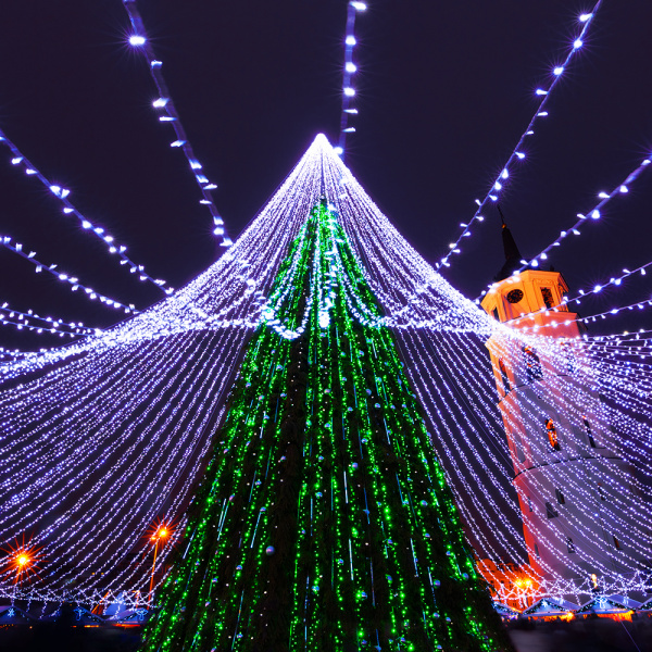 Купить Arlight Светодиодная гирлянда ARD-STRING-CLASSIC-10000-CLEAR-100LED-FLASH GREEN (230V, 7W) (Ardecoled, IP65) 025786