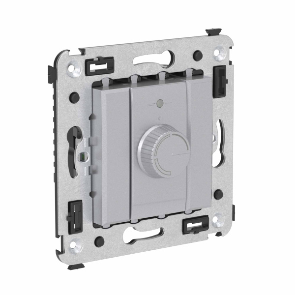 Купить DKC Диммер поворотный в стену, "Avanti", "Закаленная сталь"