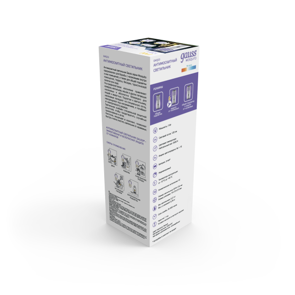 Купить Gauss Антимоскитный светильник Mosquito, 7Вт, 3AA, 1/40 GMQ03