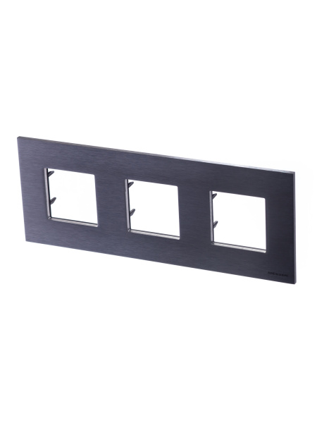 ABB NIE Zenit Сталь Рамка 3-я 2+2 +2 мод 2CLA227300N4001