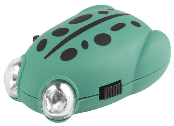 ЭРА DA1-L ФонарьДетский динамо "Лягушка" , 2xLED, бл (10/100/600)