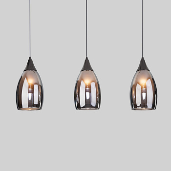 Eurosvet Подвесной светильник со стеклянными плафонами 50285/3 черный жемчуг a056840