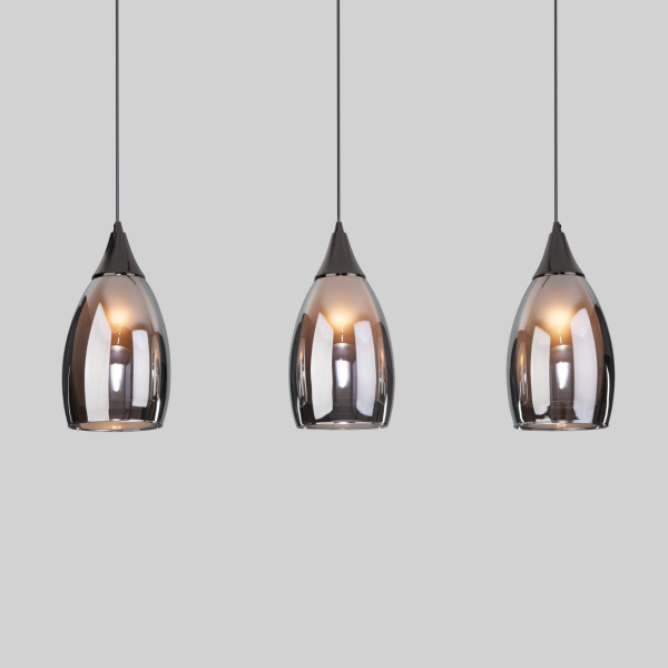 Eurosvet Подвесной светильник со стеклянными плафонами 50285/3 черный жемчуг a056840