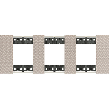 BT Living now Оптик Рамка немецкий стандарт 3 поста (2+2+2 мод) KA4802M3MM