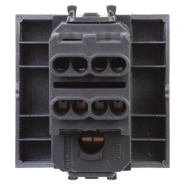 Купить DKC Инвертор одноклавишный модульный, "Avanti", "Закаленная сталь", 2 модуля