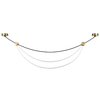 Odeon Light 4378/65L HIGHTECH ODL23 221 черный/античная бронза/акрил/металл Подвесной светильник IP20 LED 65W 3250Лм 3000K GABI