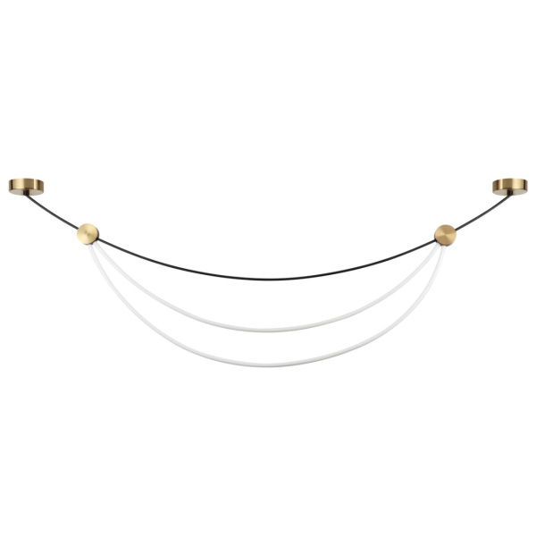 Odeon Light 4378/65L HIGHTECH ODL23 221 черный/античная бронза/акрил/металл Подвесной светильник IP20 LED 65W 3250Лм 3000K GABI