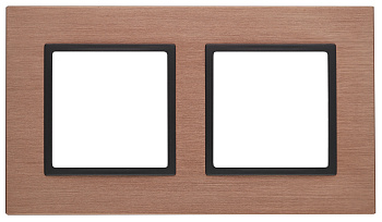 ЭРА 14-5202-14 Elegance Медь/антрацит Металл Рамка 2-ая
