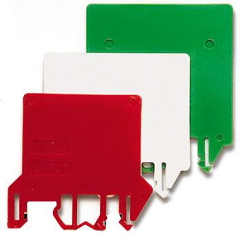 DKC DFU/3/ROSSO, цветной разделитель/изолятор