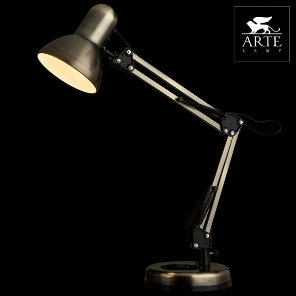 Купить Arte Lamp Junior Бронза Лампа настольная офисная 40W E27 A1330LT-1AB