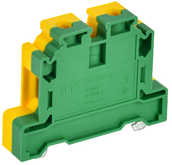 IEK Колодка клеммная CTS-PEN земля 16мм2 желто-зеленая