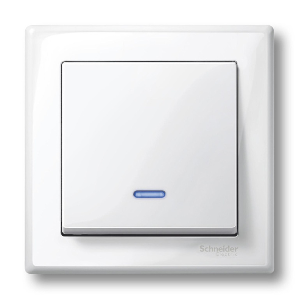 Купить SE Merten SM Бел глянец Клавиша 1-ая с подсветкой MTN436019