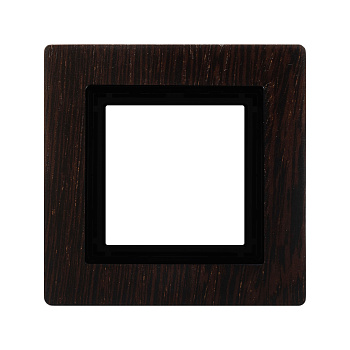 DKC Рамка из натурального дерева, "Avanti", венге, 1 пост (2 мод.)