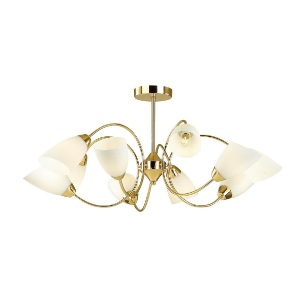 Lumion 4532/6C COMFI LN21 049 золотой, белый Люстра потолочная E14 6*40W 220V DARLENE