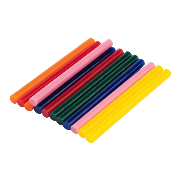 Клей малый 7/100мм Цветной (12шт/уп) Блистер Rexant 09-1020