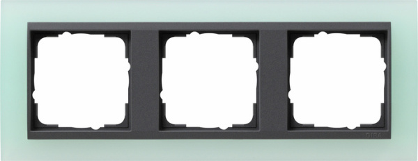Gira Event Opaque Салатовый/Антрацит Рамка 3-ая 021385