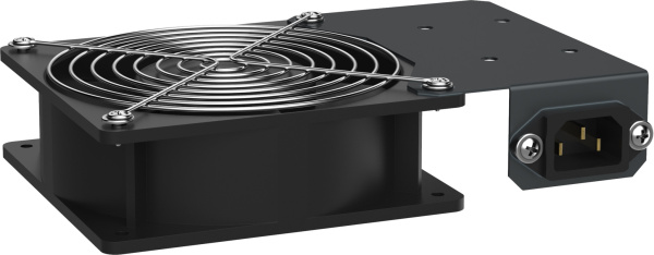 ITK Вент. панель 1 модуль С14 для шкафа 10" LINEA WS черная FM05-11ME