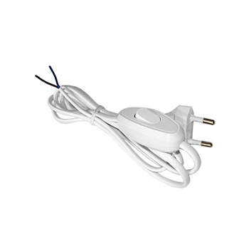 UNIVersal Шнур Бел для бра с прох. выкл. ШВВП 2х0,75 1,7м А1060